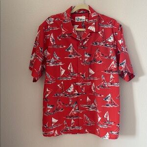 Reyn Spooner Nautical Print Shirt - size Large - EUC